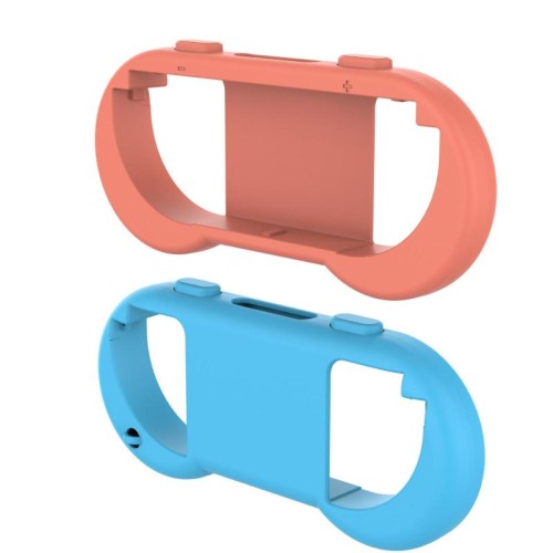 Per Nintendo Switch 2 Joy-Con 1 paio di impugnature comfort con cinturino da polso regolabile (blu rosso)