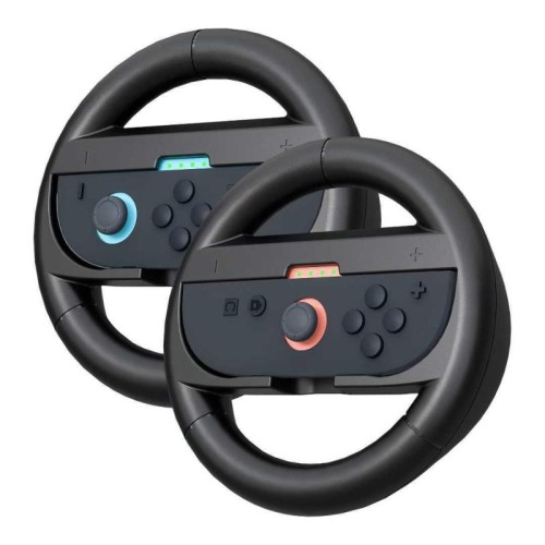 Per Nintendo Switch 2, set di impugnature per volante da corsa con impugnatura sinistra e destra (nero)