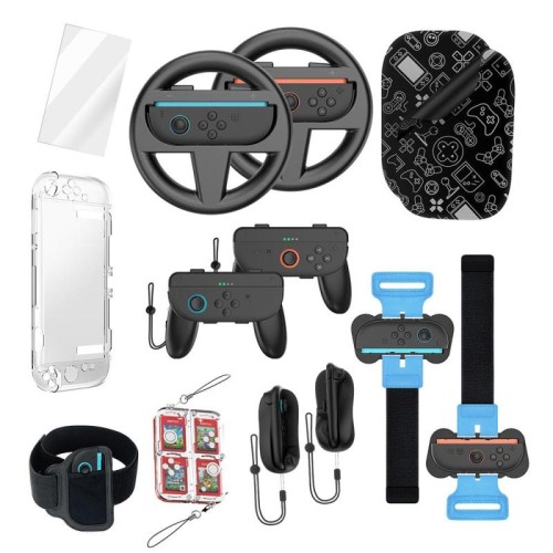 Per Nintendo Switch 2 JYS NS2317 Set di controller con sensore di movimento per giochi sportivi 14 in 1