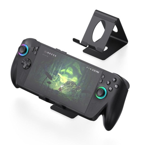 Supporto da tavolo universale in metallo JYS per console portatili compatibile con ROG Xbox Ally/X, Switch, Steam Deck e Lenovo Legion Go (nero)