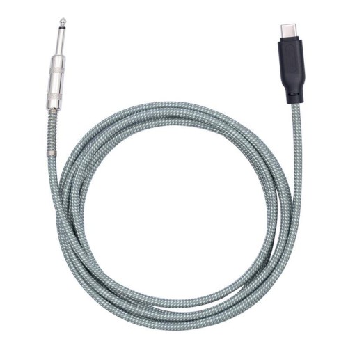 Cavo audio per chitarra elettrica, telefono cellulare, computer, registrazione, da 6,35 mm maschio a TIPO C maschio, lunghezza: 3 m