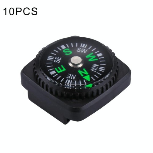 10 PCS 20mm Sport all'aria aperta Campeggio Escursionismo Puntatore Guida Bussola in plastica Escursionista Navigazione, consegna a colori casuali