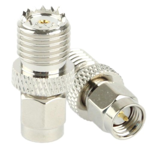Adattatore coassiale SMA maschio a mini femmina UHF