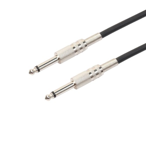 Cavo patch audio da 10 m 1/4 pollici (6,35 mm) maschio a maschio schermato jack mono
