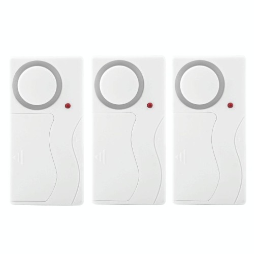 Sicurezza domestica Telecomando senza fili Porta finestra Sirena Sensore magnetico Avviso di allarme, 1 telecomando + 3 sensori magnetici