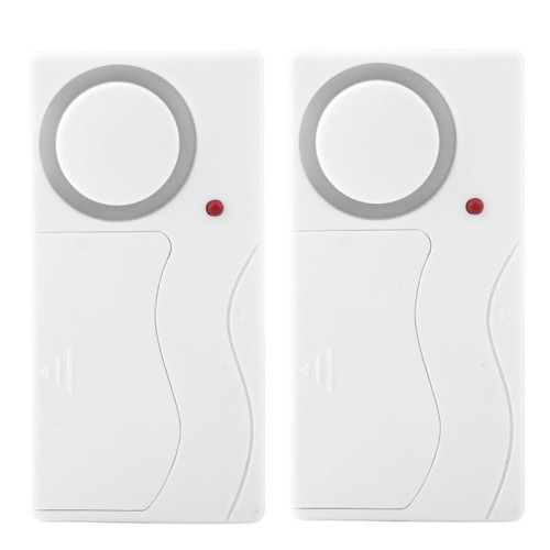 Sicurezza domestica Telecomando senza fili Porta finestra Sirena Sensore magnetico Avviso di allarme, 1 telecomando + 2 sensori magnetici