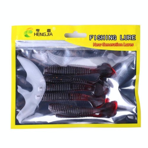 HENGJIA SO0215P 5 PZ 7.5cm / 5.5g Coda a vite Esche artificiali con esche artificiali
