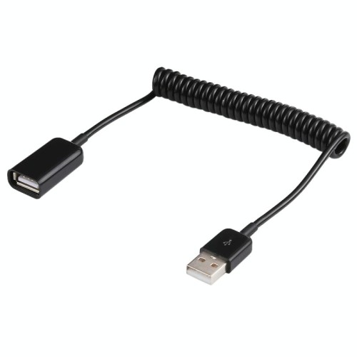 Cavo a molla da 1 m da USB-A maschio a USB-A femmina