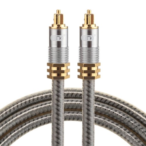 EMK YL-A Cavo audio ottico digitale da maschio a maschio con testa in metallo placcato oro OD8.0mm da 1m