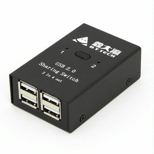 DY-B046 2 In 4 Out USB 2.0 Sharing Switch Adattatore per stampante flash USB