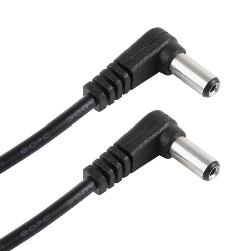 Cavo di alimentazione CC da 30 cm 5 A 5,5 x 2,1 mm maschio a gomito maschio, 12-24 V. CC