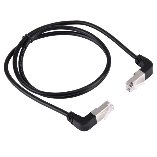 Cavo LAN RJ45 maschio piegato verso l'alto da 1 m a RJ45 maschio piegato verso l'alto