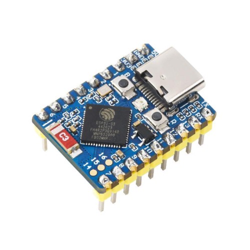 Scheda di sviluppo mini Wi-Fi WAVESHARE a 2,4 GHz basata su processore dual-core ESP32-S3, specifiche: connettore a pin saldato (versione base)