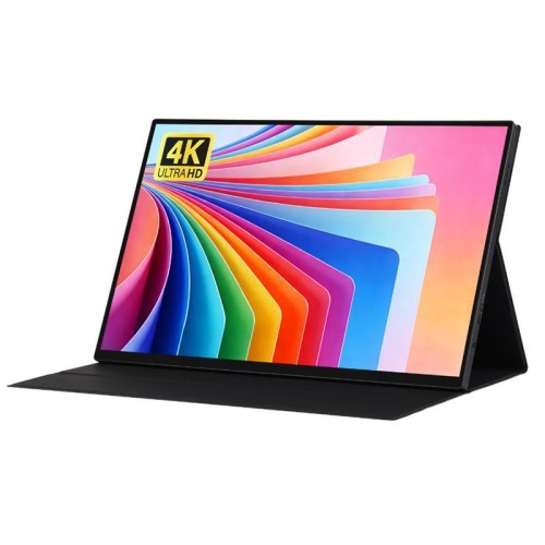 WAVESHARE Pannello touchscreen IPS portatile da 16 pollici 4K con custodia protettiva magnetica (3840x2400)