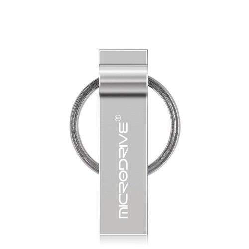 MicroDrive 64 GB USB 2.0 portachiavi in ​​metallo disco U (nero)