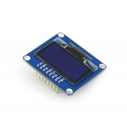 Waveshare 1.3 pollici 128 * 64 OLED, interfacce SPI / I2C, Pinheader verticale diritto