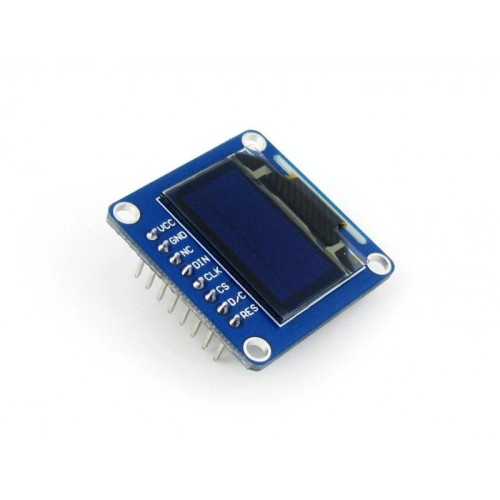 Waveshare 0.96 pollici 128 * 64 OLED (B), Interfacce SPI / I2C, Pinheader verticale diritto