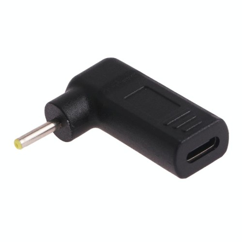 Connettore adattatore a gomito da 2,5 x 0,7 mm maschio a USB-C / tipo C femmina