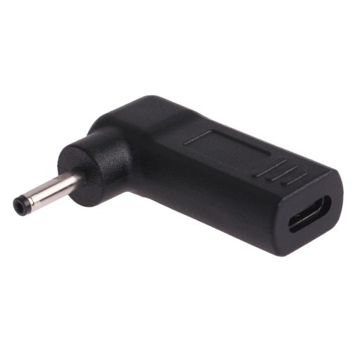 Connettore adattatore a gomito da USB-C / Type-C femmina a 3,0 x 1,1 mm maschio