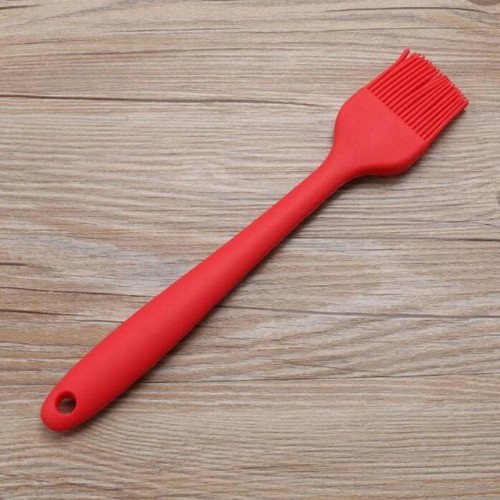 5 pezzi Pennello in silicone per cottura a olio per barbecue Pennelli per barbecue Utensili da cucina (rosso)