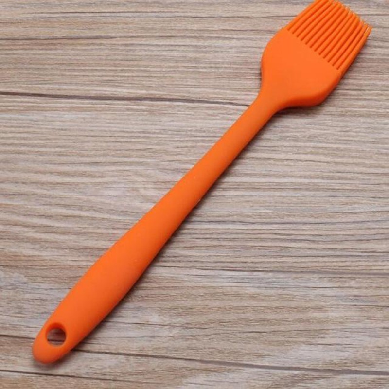 5 pezzi Pennello in silicone per cottura a olio per barbecue Pennelli per barbecue Utensili da cucina (rosso)
