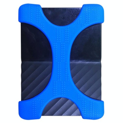 Custodia in silicone per disco rigido portatile tipo X da 2,5 pollici per disco rigido portatile WD, SEAGATE e Toshiba da 2 TB-4 TB, senza foro (bianco)