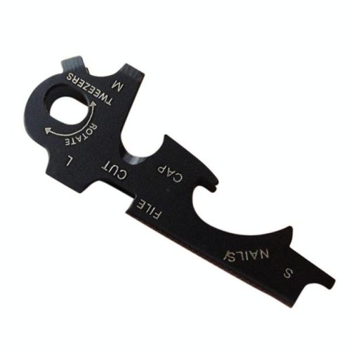 Gadget per attrezzi da sopravvivenza all'aperto con portachiavi multitools EDC 8 in 1