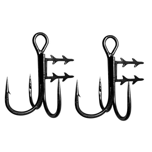 2 pezzi 36H-S Ami tripli per esche morbide con punte porta esca Swimbait T-Trebles Ami a artiglio Stinger, Specifiche: n. 3/0