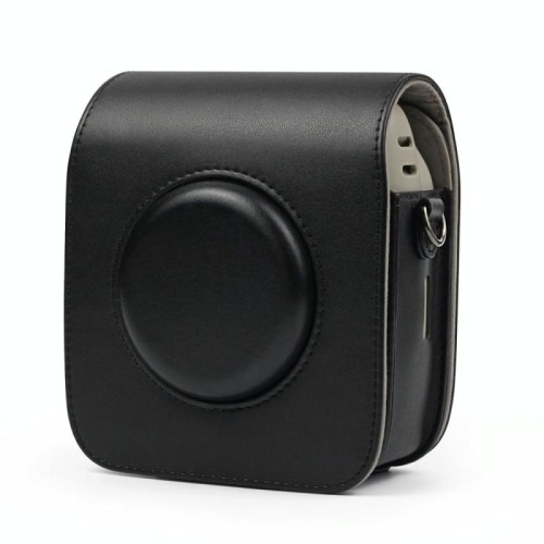 Custodia in pelle PU per fotocamera corpo intero con tracolla per Fujifilm Instax Square SQ20 (marrone)