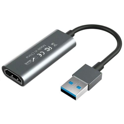 HU-02 Scheda di acquisizione video da HDMI a USB 3.0, adattatore per streaming live di giochi 1080P, cavo