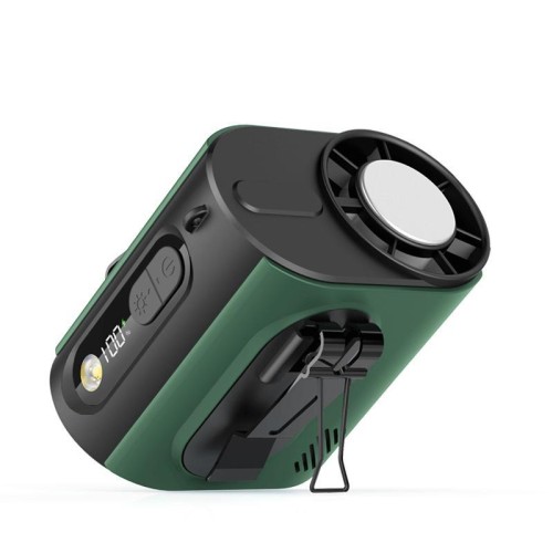 Mini ventilatore portatile ad alta velocità M376 con funzione di compressione del ghiaccio, batteria da 3600 mAh (verde)