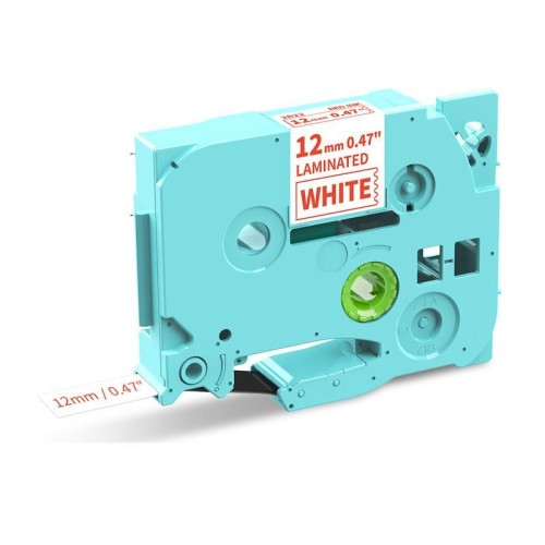 Nastro per stampante Phomemo da 12 mm x 8 m compatibile con le stampanti di etichette P3200/E1000/D1000 WH-RD