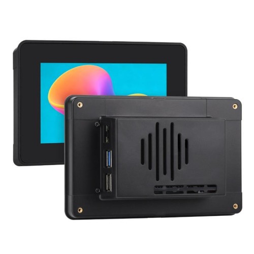 WAVESHARE - Display touchscreen da 5 pollici, custodia di seconda generazione per Raspberry Pi 5 (33852)