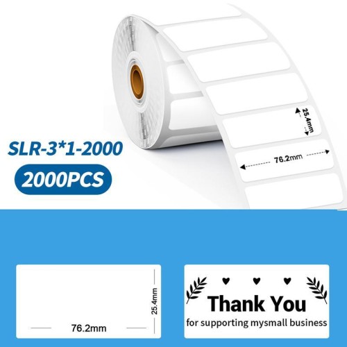 Etichette termiche Phomemo 3 x 1 pollice, 2000 pezzi, per stampanti PM241-BT/PM246S/D520-BT