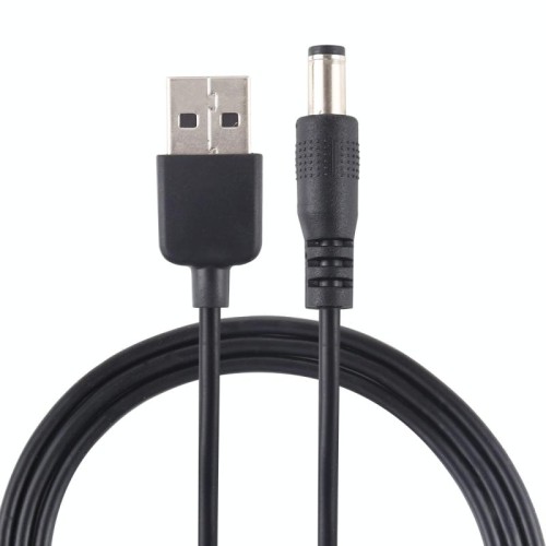 Cavo di alimentazione CC da 3A USB a 5,5 x 2,1 mm, lunghezza: 1 m