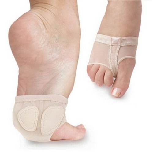 5 paia di danza classica del ventre professionale punta di danza scarpe da pratica cuscinetti per l'avampiede calzini antiscivolo traspirante punta calzini manica, taglia: XL (41-42 yarde) (colore carne)