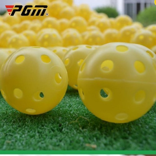 PGM 10 PCS Golf Indoor Esercizio Hollow Ball (Giallo)