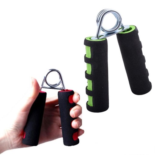 8 Pz Home Fitness Dito Esercizio Primavera A Grip con manico in schiuma (verde nero)