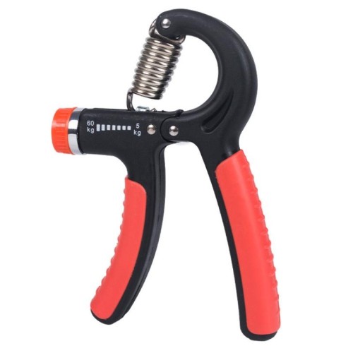 Esercitatore fitness da polso con forza di presa regolabile da 5-60 kg rosso nero