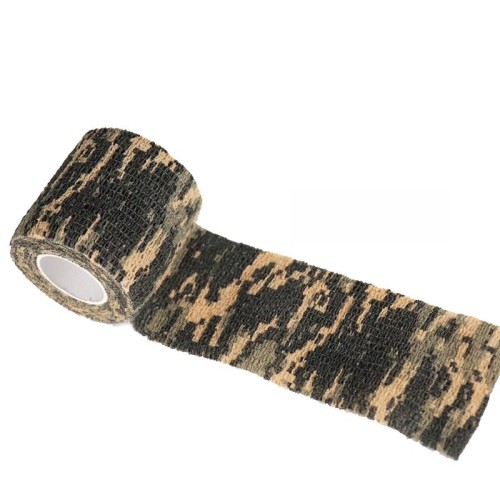 5 bende autoadesive in tessuto non tessuto mimetico per esterni, 4,5 m x 5 cm (Desert Camouflage n. 2)