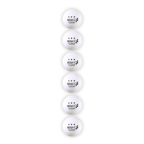 REGAIL 6 pezzi da ping pong da allenamento, modello: scatola blu (bianco)