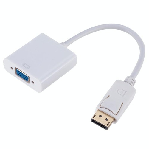 Convertitore Display Port maschio a VGA femmina, lunghezza: 20 cm (bianco)