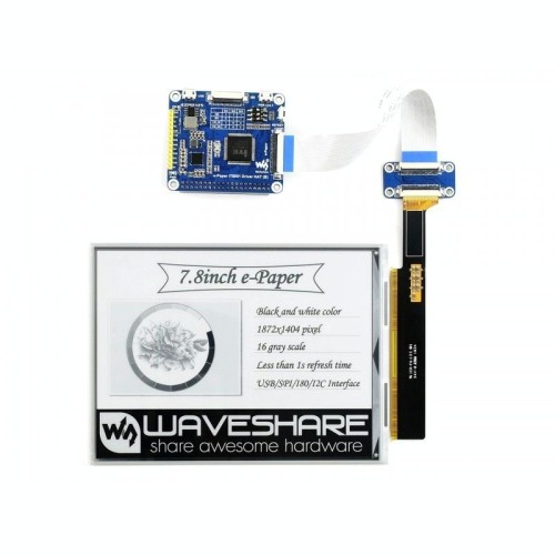 Waveshare 7.8 pollici 1872x 1404 E-Ink Display HAT per Raspberry Pi