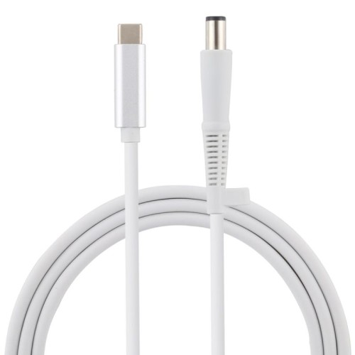 Cavo di ricarica per laptop da USB-C / Type-C a 7,4 x 0,6 mm per HP, lunghezza cavo: circa 1,5 m (bianco)