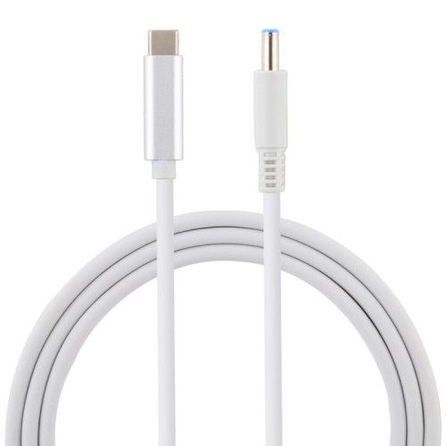 Cavo di ricarica per laptop da USB-C / Type-C a 4,5 x 3,0 mm, lunghezza cavo: circa 1,5 m (bianco)