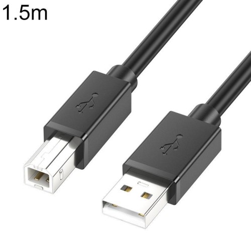 Cavo USB 2.0 ad alta velocità da USB-A a USB-B per scanner, stampanti desktop e dispositivi digitali, lunghezza: 1,5 m (nero)