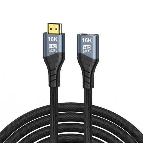 Cavo adattatore WG236 da HDMI 2.2 maschio a HDMI 2.2 femmina 16K 60Hz HD, lunghezza: 2 m