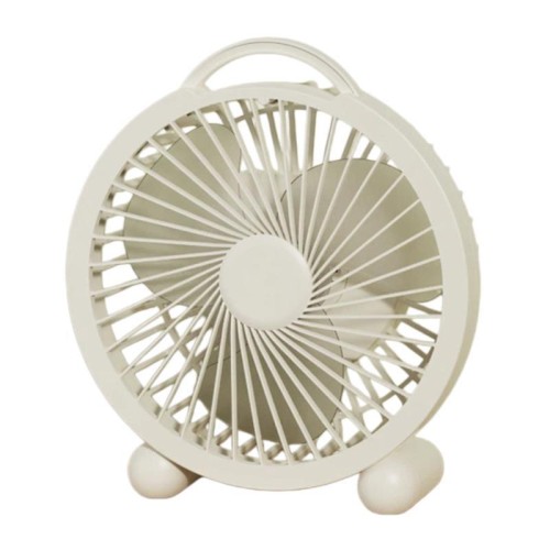 Ventilatore da tavolo portatile ad alta velocità per dormitorio e ufficio, specifiche: 6 pollici, ricaricabile, bianco
