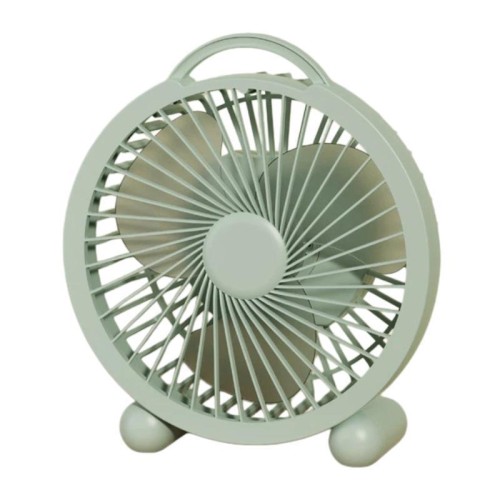 Ventilatore da tavolo portatile ad alta velocità per dormitorio e ufficio, specifiche: 6 pollici, ricaricabile, verde