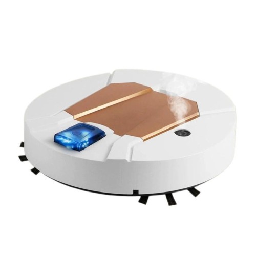Mini robot aspirapolvere intelligente ricaricabile per la casa, Specifiche: Bianco con funzione spray